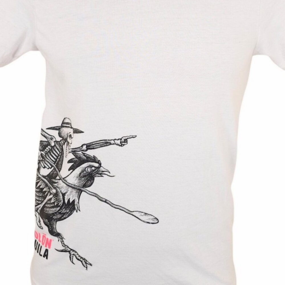 Espolon Tequila T Shirt Mens Size XS White Rooster Mexican Liquor